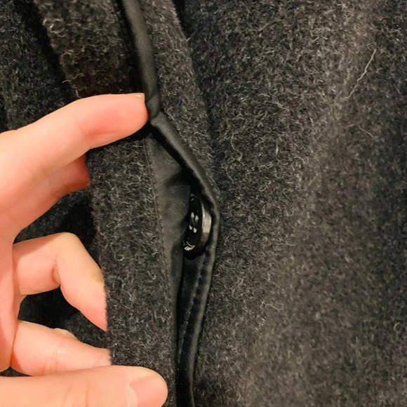 Hilary Radley 12 M/L Black Alpaca Wool Coat Jacket Made In Peru - Picture 5 of 16